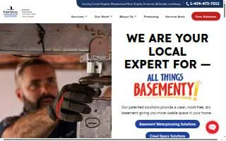 Fortress Foundation Solutions of Centreville website