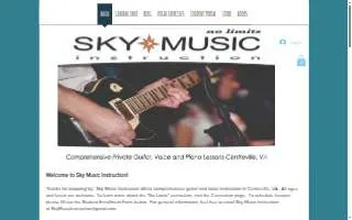 Sky Music Instruction and Entertainment website