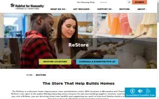 Habitat For Humanity ReStore of Chantilly website