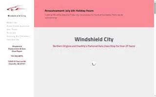 Windshield City of Chantilly website