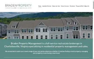 Braden Property Management website