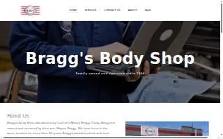 Braggs Body Shop website