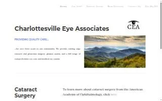 Charlottesville Eye Associates website