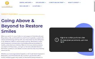 Collins Oral Surgery website