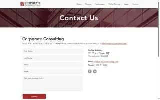 Corporate Consulting Inc website