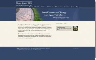 Court Square Title website