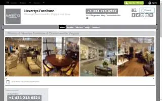 Havertys Furniture of Charlottesville website