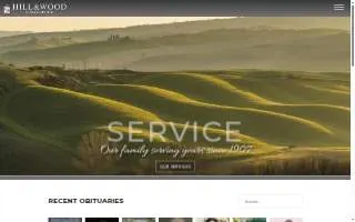 Hill & Wood Funeral Service website