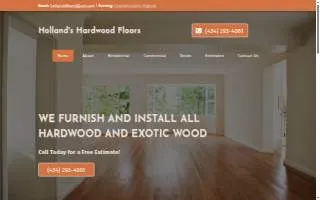 Holland's Hardwood Floors website
