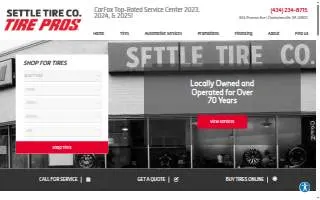 Settle Tire Co. website