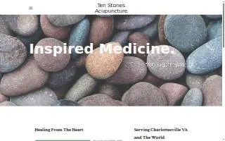 Ten Stones Acupuncture website
