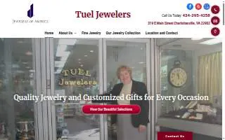 Tuel Jewelers website
