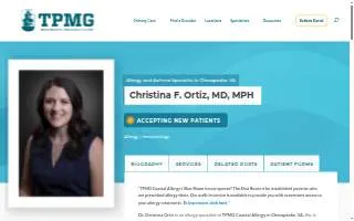 Christina F Ortiz, MD, MPH website