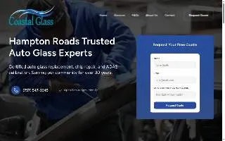 Coastal Glass of Chesapeake website