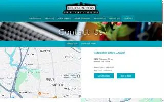 Hollomon-Brown Funeral Home & Crematory - Great Bridge Chapel website