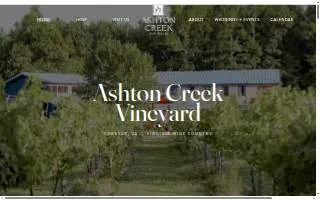 Ashton Creek Vineyard of Highland Springs website