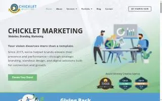 Chicklet Marketing website