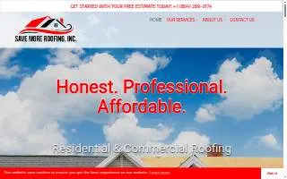 Save More Roofing Inc. website