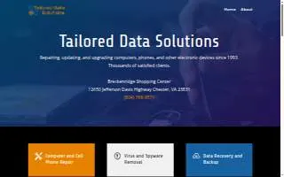 Tailored Data Solutions website