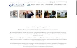 Choice Physical Therapy & Wellness - Christiansburg website