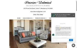 Interiors Unlimited of Christiansburg website
