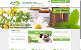 Andrs Wellness Consulting website