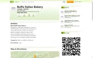 Buffa Italian Bakery of Colonial Heights website