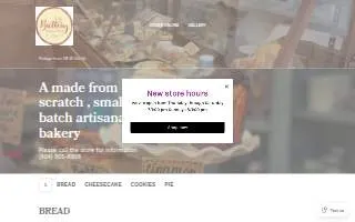 Buttery Baking House of Colonial Heights website