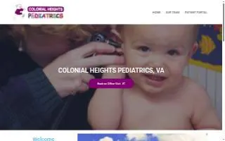 Colonial Heights Pediatrics website