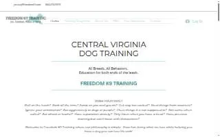 Freedom K9 Training website