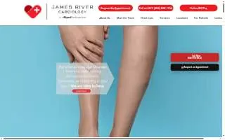 James River Cardiology - Colonial Heights website