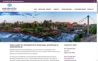 EyeDentity Vision Care Optometric Services website
