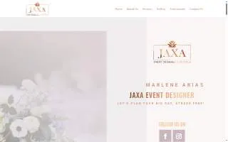 Jaxa Event Designer & Party Rental of Dale City website