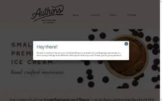 Authors Ice Creams & Coffee of Dulles website