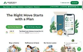 Churchill Mortgage - Omaha website