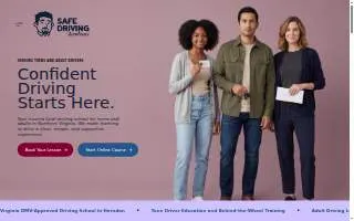 Safe Driving Academy website