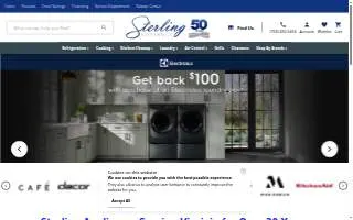 Sterling Appliance of Dulles website
