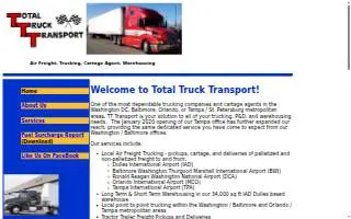 Total Truck Transport of Dulles website