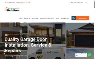 We Fix Doors website