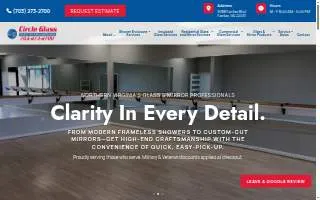 Circle Glass and Mirror website