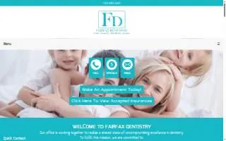 Fairfax Dentistry website
