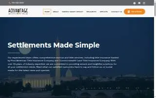 Advantage Settlement Inc website