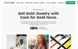 Cash for Gold NOVA website