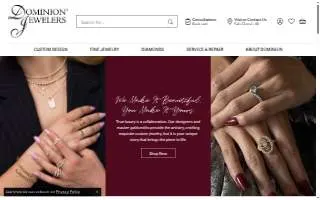 Dominion Jewelers website