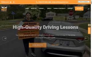 Nest Driving School of Annandale website
