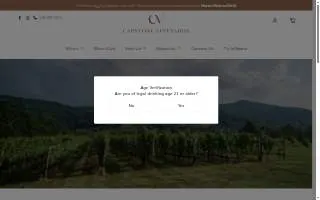 Capstone Vineyards website