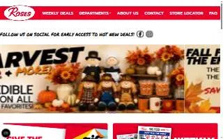 Roses Discount Store of Franklin website
