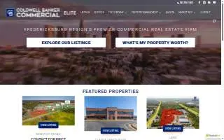 Coldwell Banker Commercial Elite of Fredericksburg website