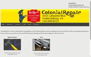 Colonial Repair Inc website