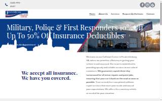 Fredericksburg Collision Center website